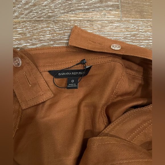 Banana Republic Rust Canvas Button Up Tank XS - Picture 2 of 4